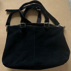 Black Suede Shoulder/Crossbody Bag